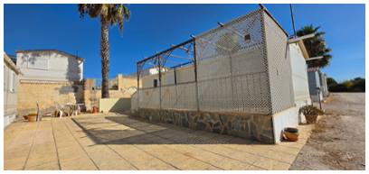 Outside of the mobile home