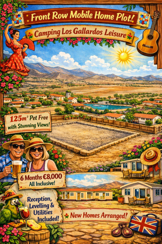  : An empty plot for a new mobile home to be installed