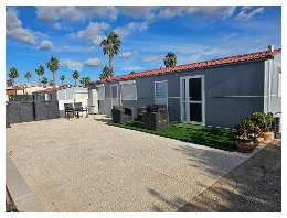 Outside of the mobile home