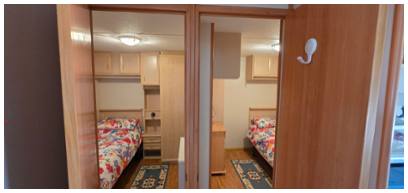 Doors to second and third bedrooms