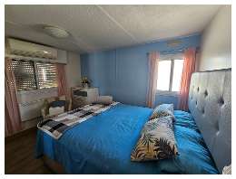 Master bedroom with storage bed